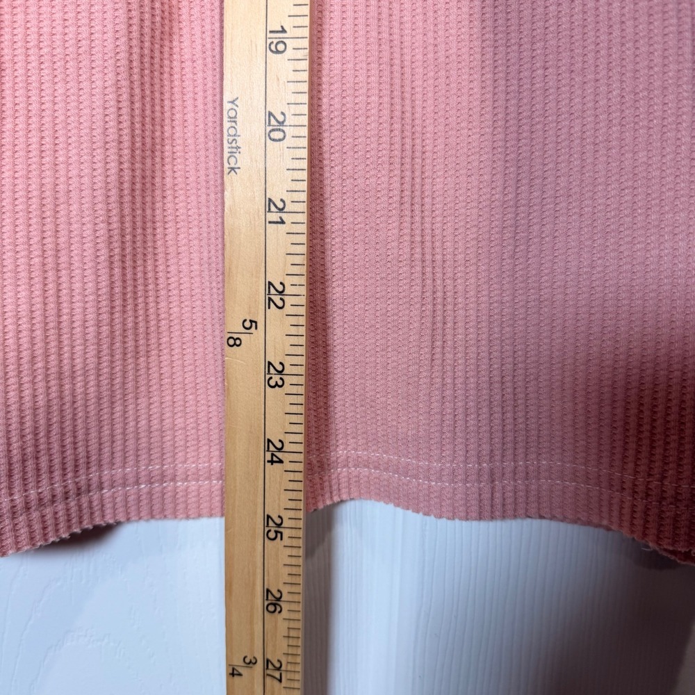 POL Pink Floral Lace Waffle Knit Long Lace Sleeve Top Size L YKT1297 Spring NWOT - Picture 7 of 8